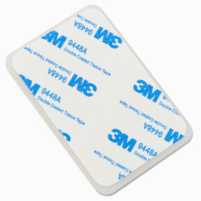 Support adh&eacute;sif pour coque de portable &agrave; ventouse en silicone rectangulaire transparent,