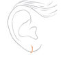18kt Rose Gold Plated 12MM Hinge Hoop Earrings,