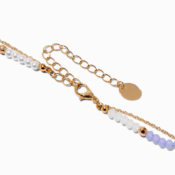 Beaded &amp; Gold-tone Starburst Multi-Strand Necklace ,