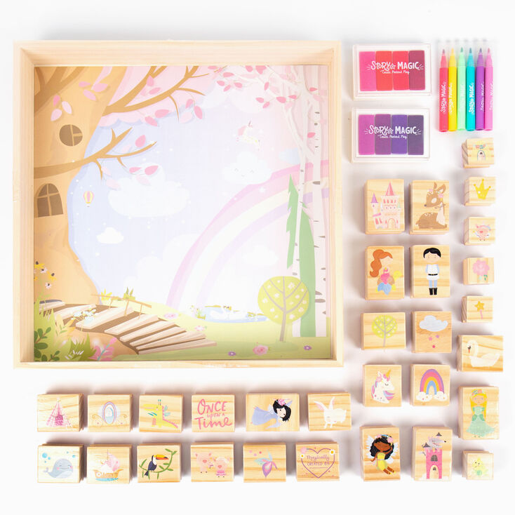 Story Magic&trade; Wooden Stamp Story Playset,