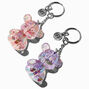 3D Glitter Bear Best Friends Keyrings - 2 Pack,