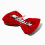 Red Velvet Sequin Bow Hair Clip,