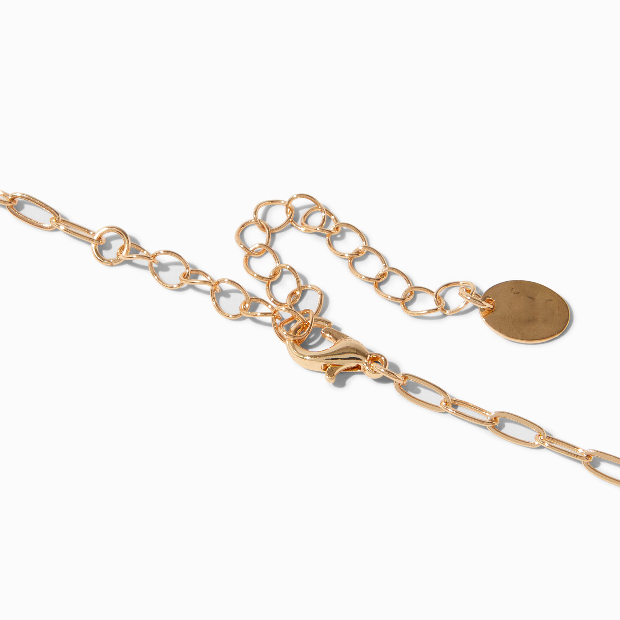Clam Shell Pearl Gold tone Pendant Necklace