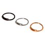 Mixed Metal 20G Sleek Bar Hoop Nose Rings - 3 Pack,