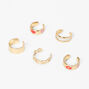 Gold Heart &amp; Daisy Ear Cuffs &#40;5 Pack&#41;,