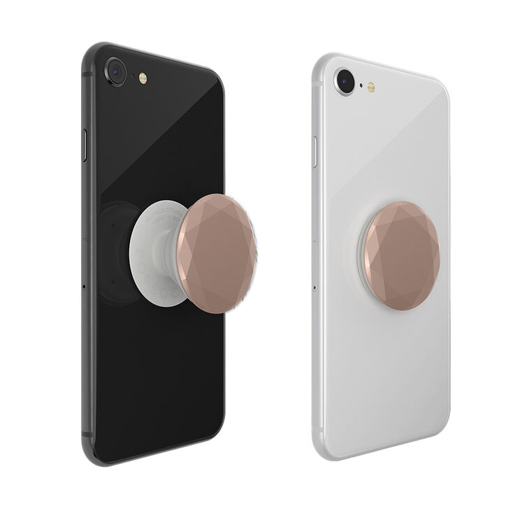 PopSockets Swappable PopGrip - Rose Gold Diamond,