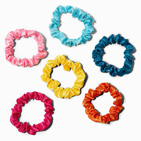 Claire&#39;s Club Rainbow Silk Scrunchies - 6 Pack,