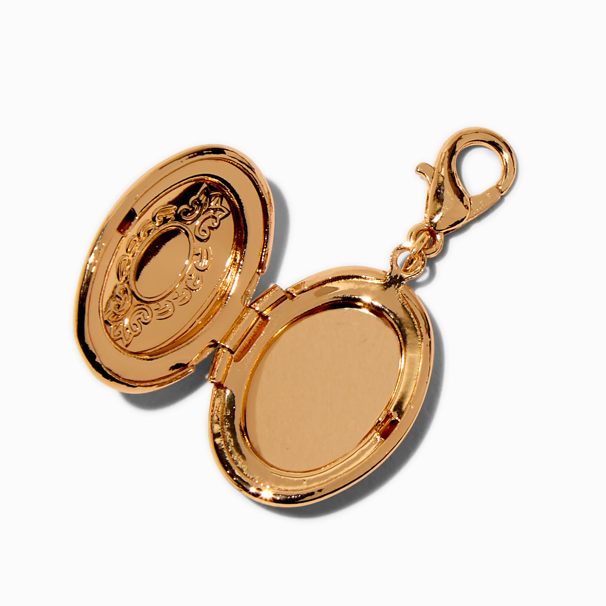 T H E M E x Claire's Gold-tone Locket Charm,