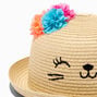 Claire&#39;s Club Cat Straw Bowler Hat,
