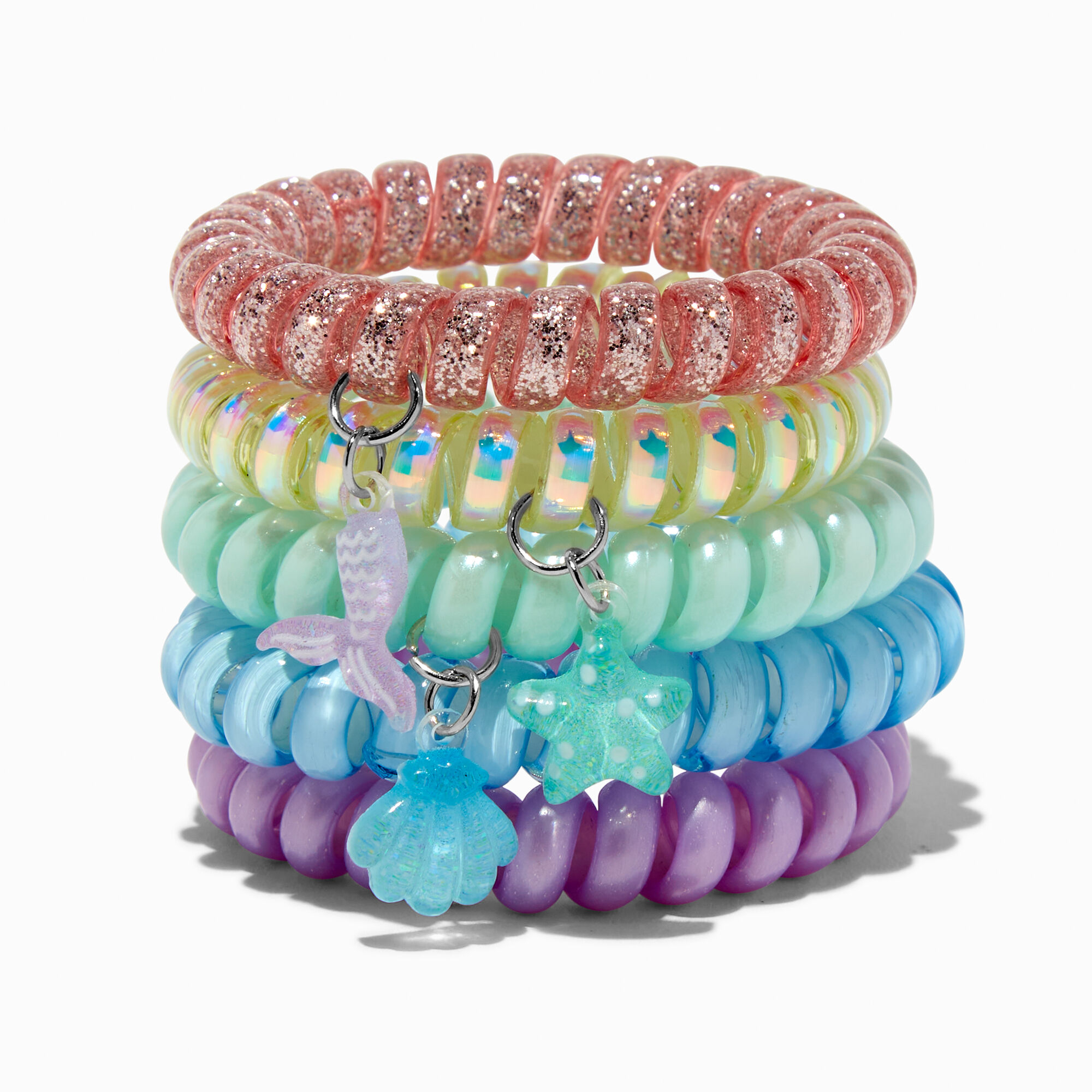 View Claires Club Mermaid Coil Bracelets 5 Pack information