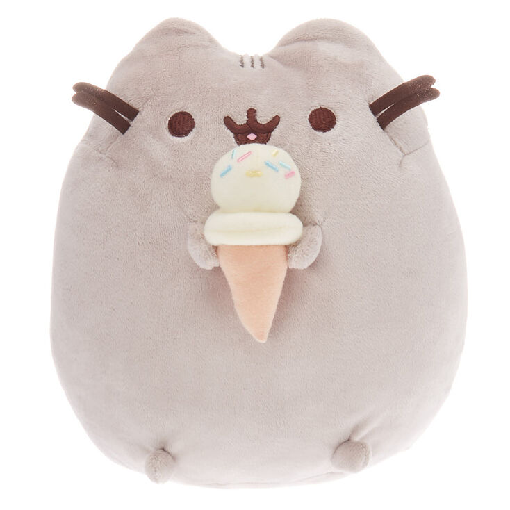Pusheen&reg; Medium Ice Cream Soft Toy &ndash; Grey,