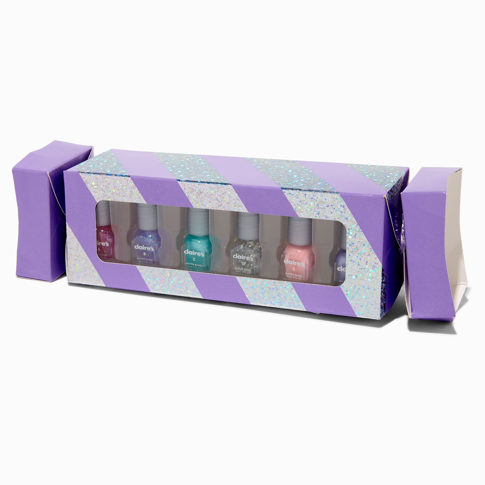 Candy Sparkle Peel Off Nail Polish Set - 6 Pack,
