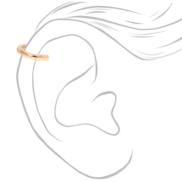 Gold Mixed Ear Cuff &amp; Snake Stud Earrings - 4 Pack,