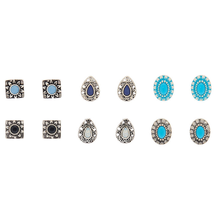 Claire's Lot de 6 clous d’oreilles géométriques