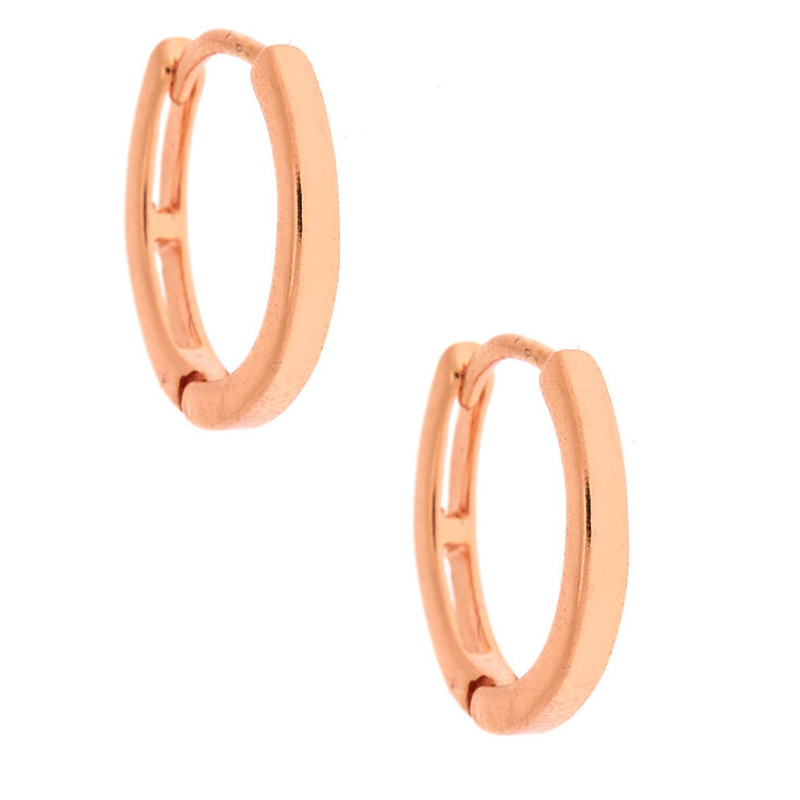 18kt Rose Gold Plated 14MM Hoop Earrings,