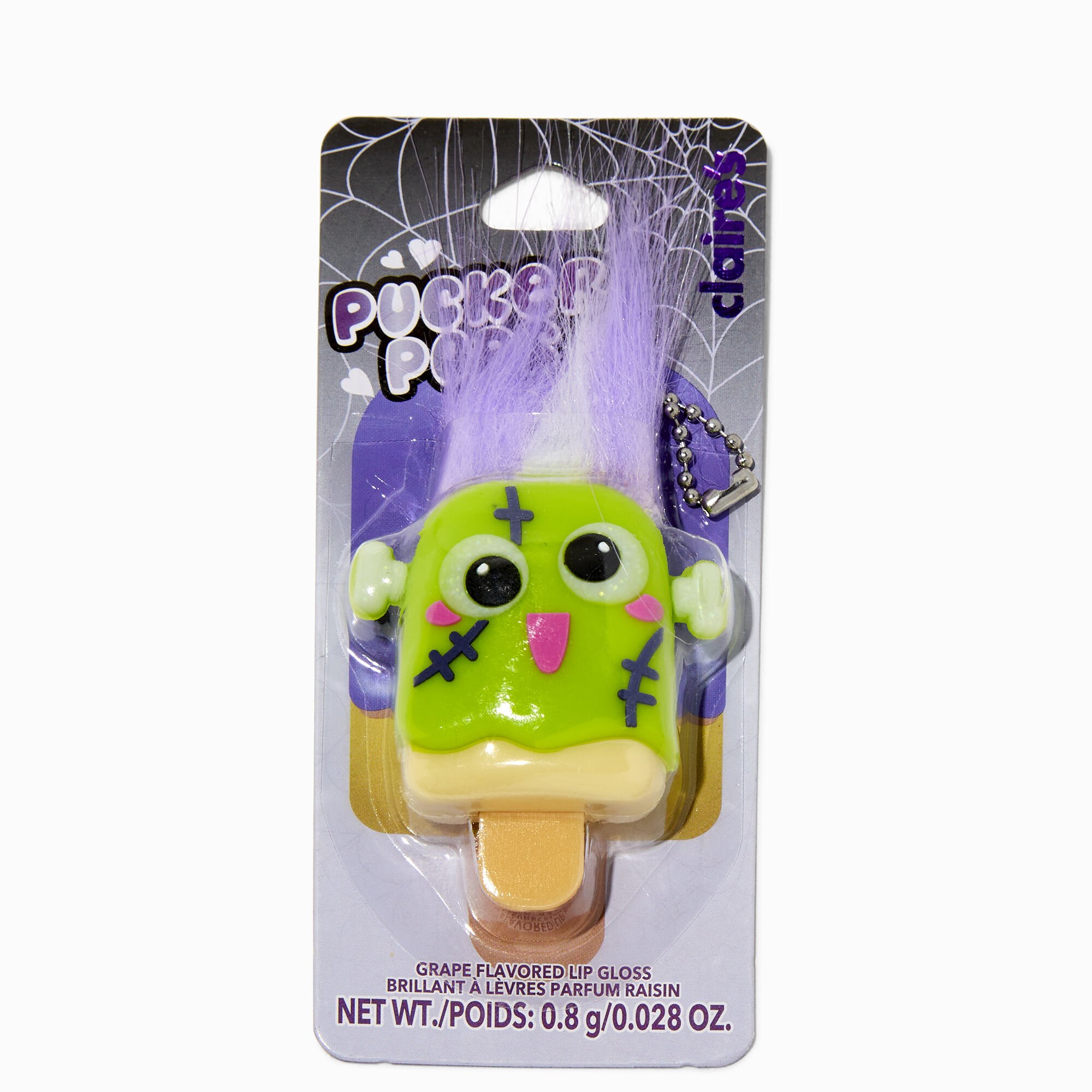 Pucker Pops® Crazy Hair Monster Lip Gloss - Grape,