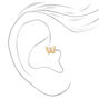 Mixed Metal Butterfly Daith Earrings - 3 Pack,