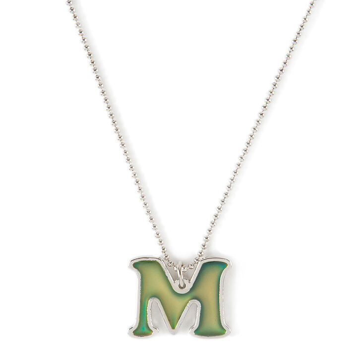 Mood Initial Pendant Necklace - M,