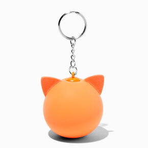 Orange Fox Stress Ball Keyring,