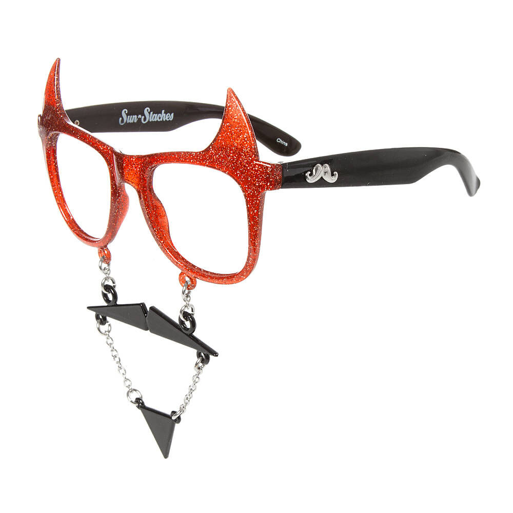 Sunglasses with top mustache chain