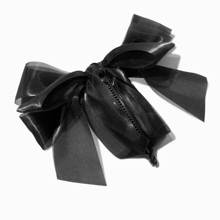 Black Bow Banana Hair Claw Clip,