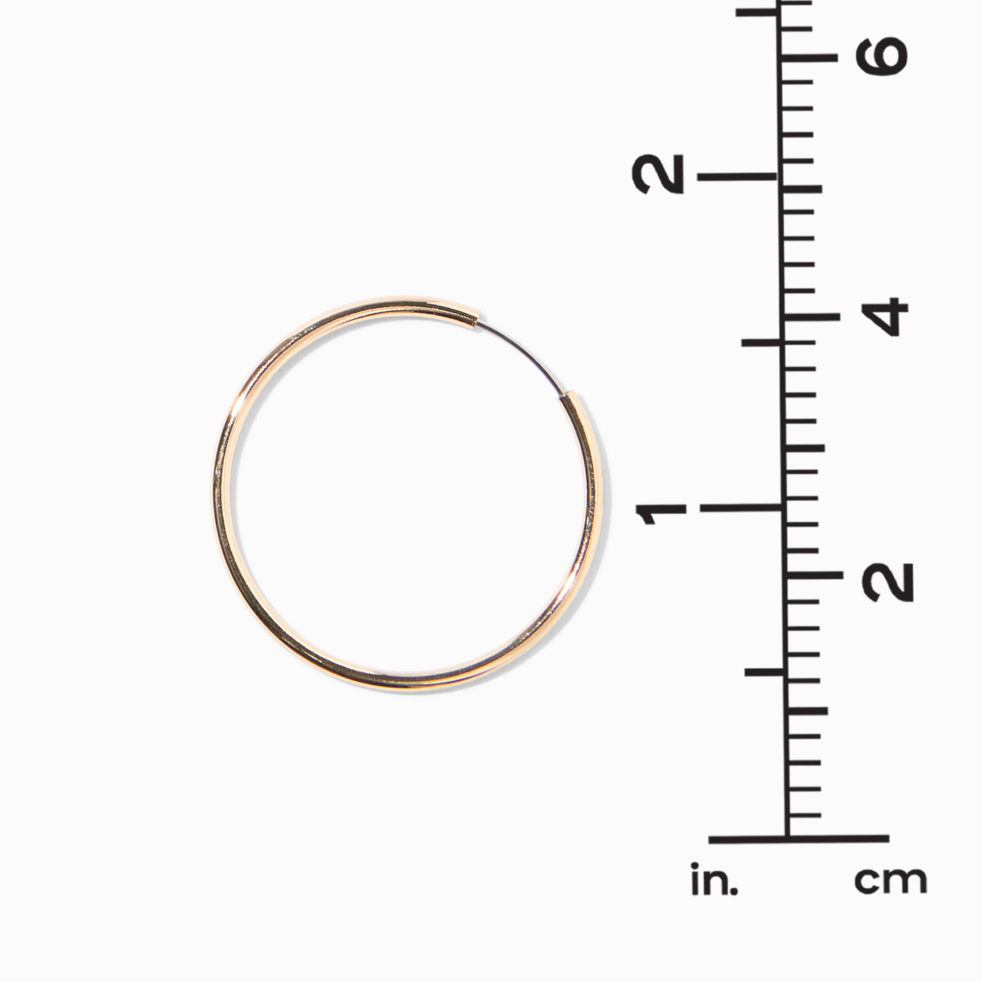Gold 30mm Hoop Earrings,