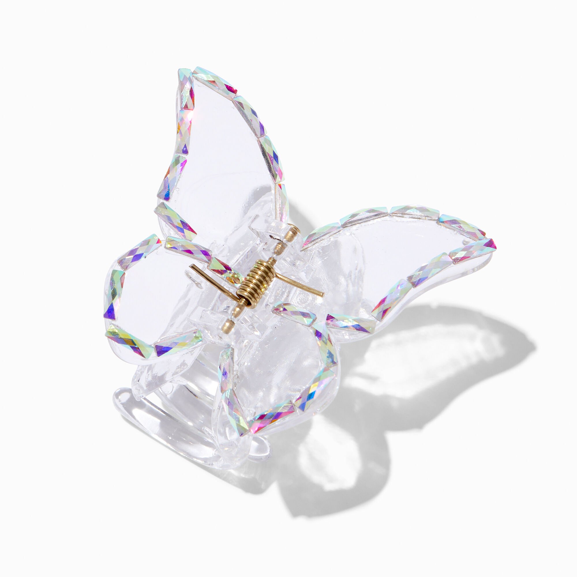 Clear Iridescent Butterfly Hair Claw,