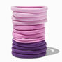 Tonal Purple Rolled Hair Ties - 12 Pack,