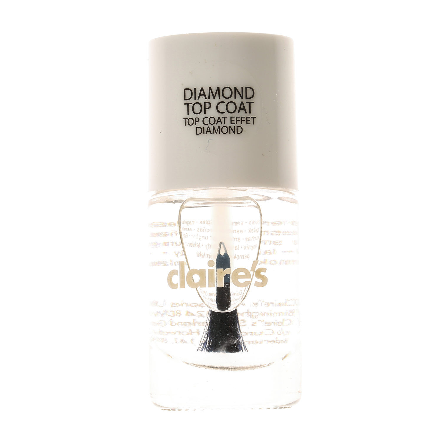 Clear Diamond Top Coat Effect Nail Polish,