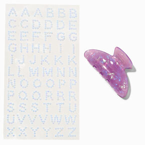 T H E M E x Claire&#39;s Purple DIY Hair Claw,