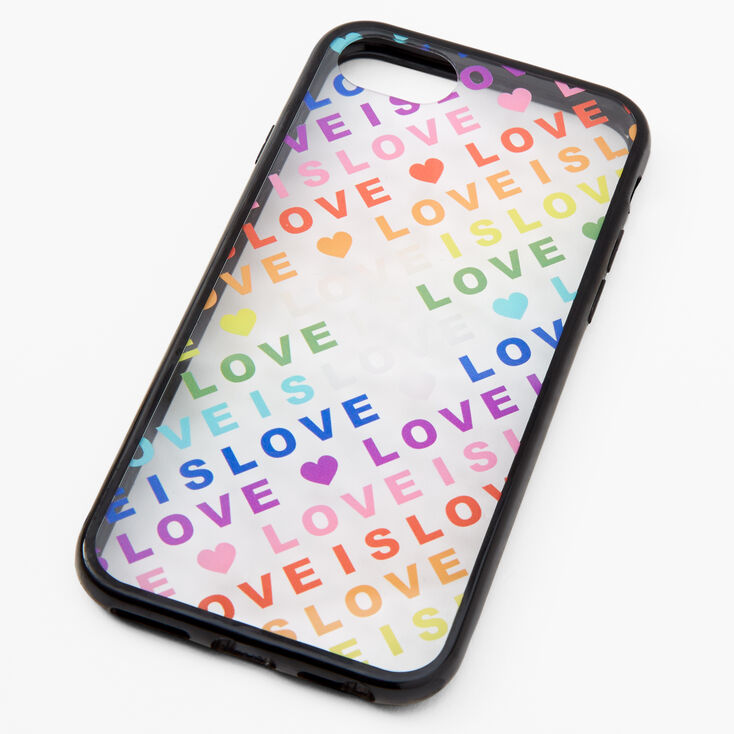 Rainbow 'Love Is Love' Protective Phone Case - Fits iPhone® 6/7/8/SE