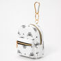 Winged Love Mini Backpack Keyring - White,