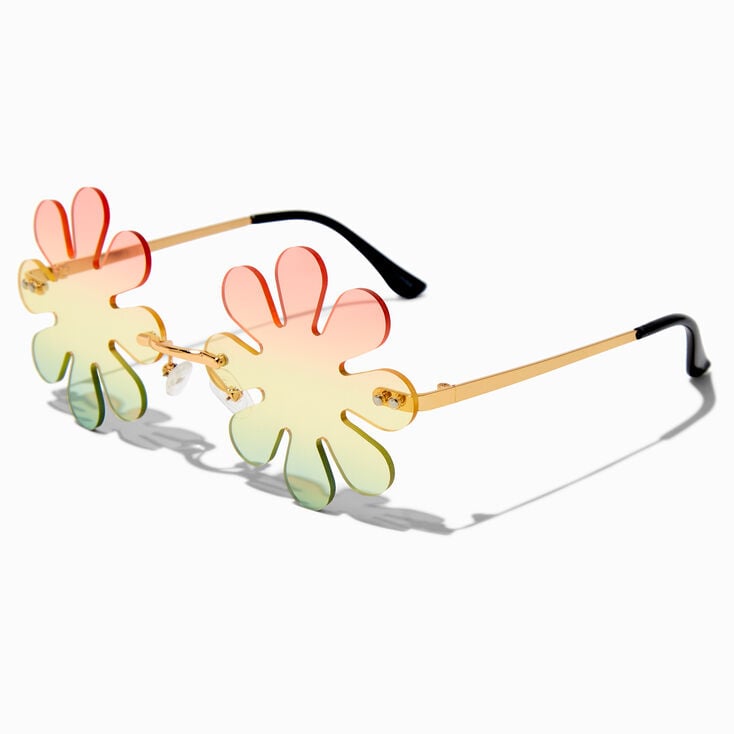 Ombr&eacute; Flower Sunglasses,