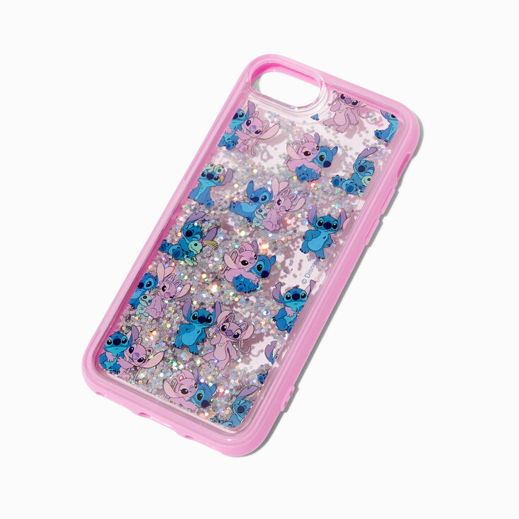 Coque de protection pour portable remplie d&#39;eau BFF Disney Stitch - Compatible avec iPhone&reg;&nbsp;13/14/15,