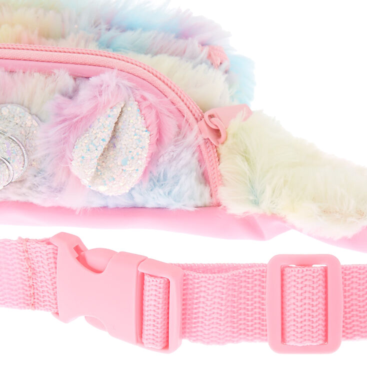 Pastel Fuzzy Unicorn Bum Bag,