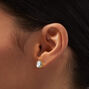 Clous d&rsquo;oreilles ovales en zircon cubique d&rsquo;imitation 8&nbsp;mm couleur dor&eacute;e,