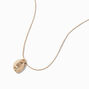 Gold-tone Pebble Pendant Necklace ,