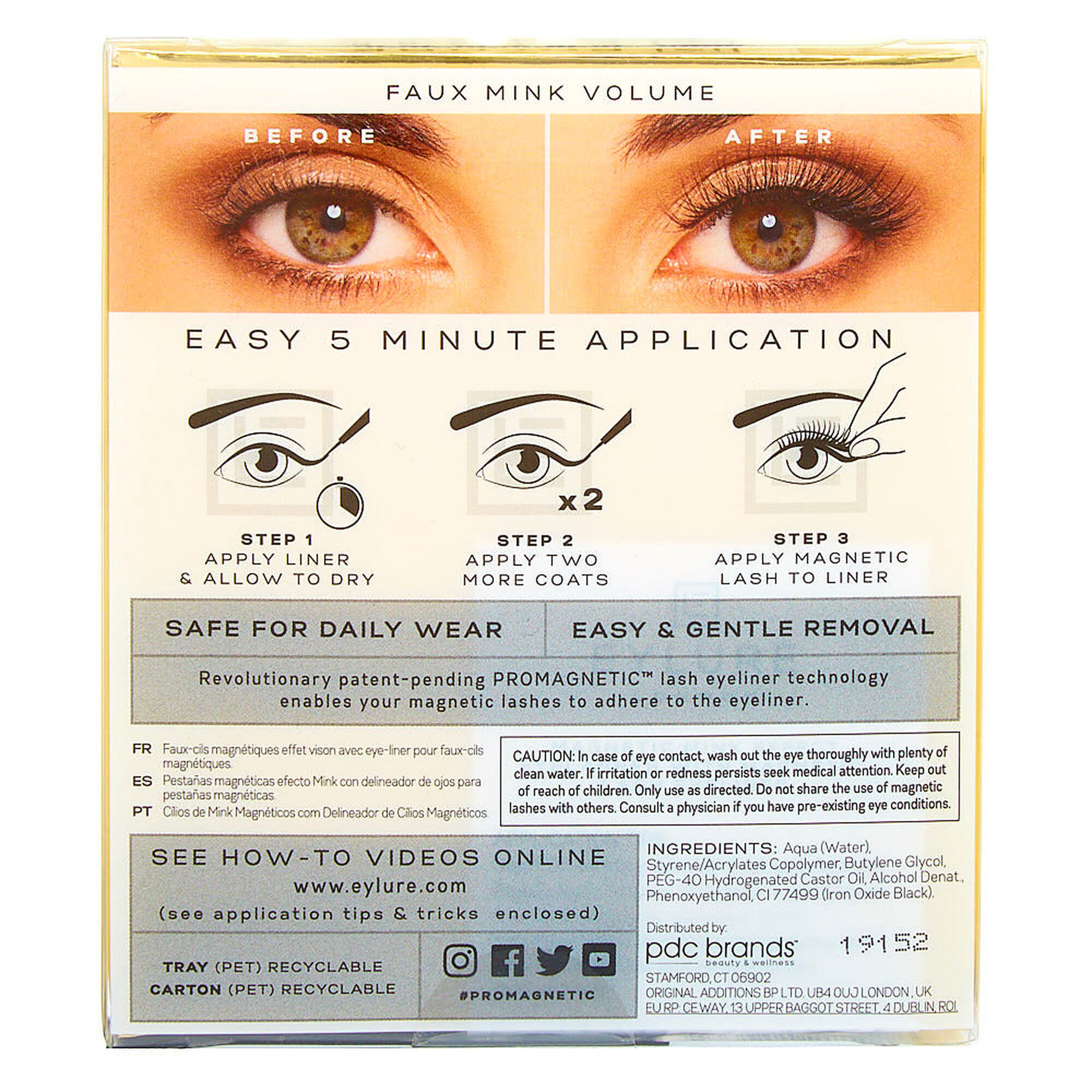 Eylure Pro Magnetic Eyeliner Lash System Claire S