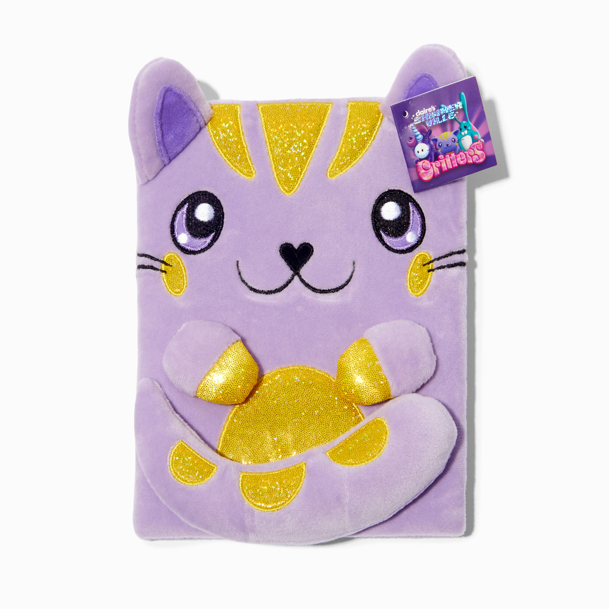 View Claires Shimmerville Stuffy Plush Notebook information