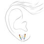 Rainbow Butterfly Clip On Earrings,