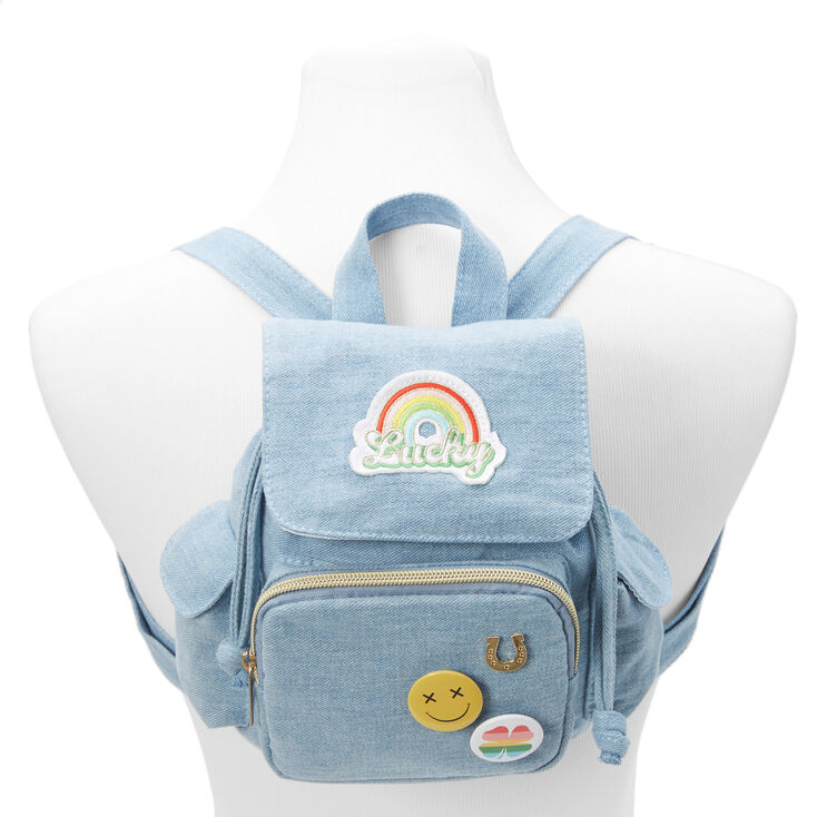 Lucky Denim Mini Flap Backpack,