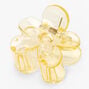 Transparent Flower Hair Claw - Yellow,