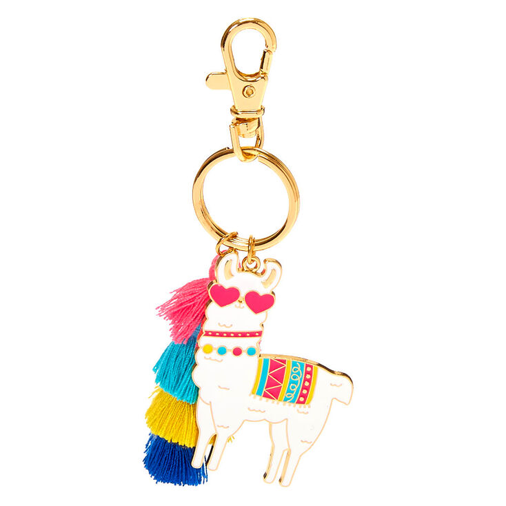 Claire's Porte-clés à pompon lama