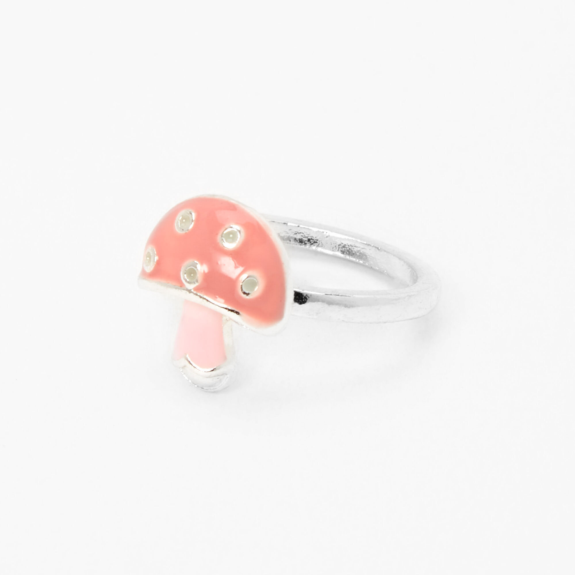 Mushroom deals silver ring