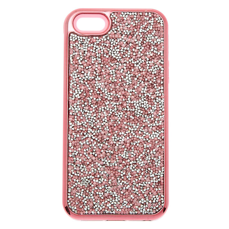 Pink Crushed Glitter Protective Phone Case - Fits iPhone&reg; 5/5S,