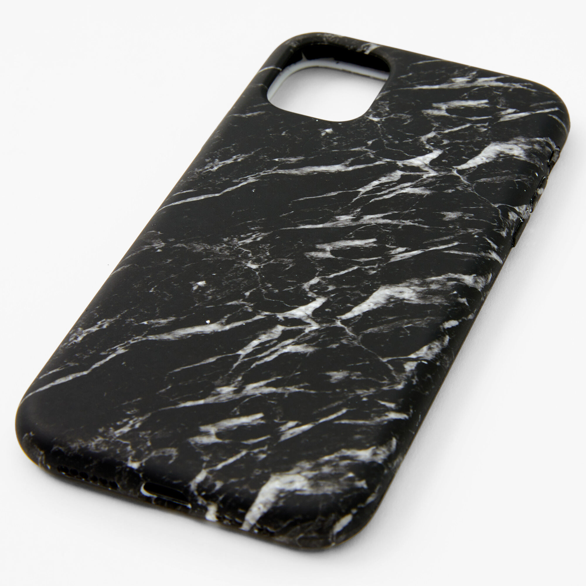 View Claires Marble Protective Phone Case Fits Iphone 11 Black information
