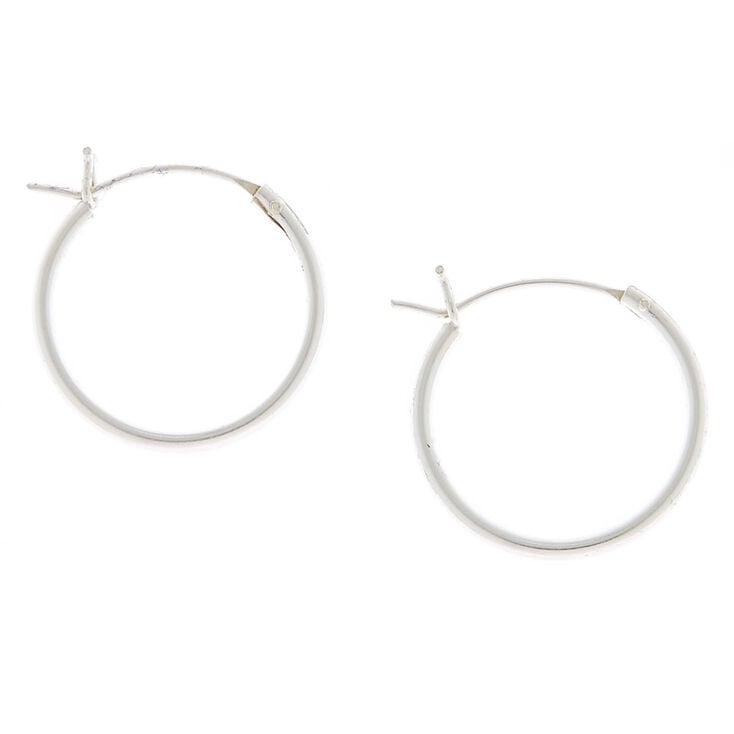 Claire's Créoles classiques 16 mm couleur argenté