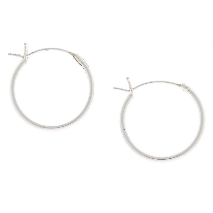 Claire's Créoles classiques 16 mm couleur argenté