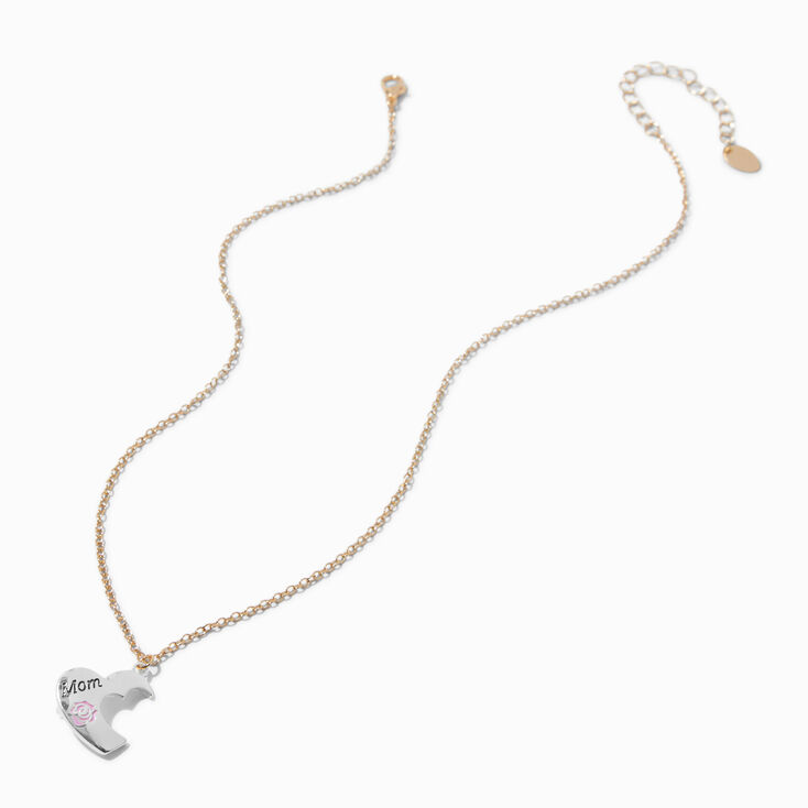 Best Friends Mom &amp; Daughter Hearts Pendant Necklaces - 2 Pack,