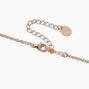 Gold-tone Bar &amp; Orange Tassel Pendant Necklace,